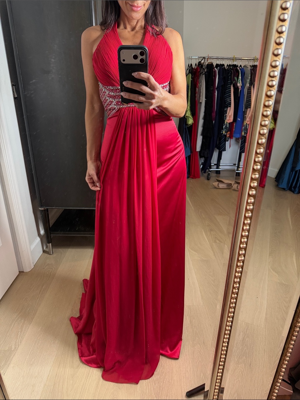 NWT - NEVER WORN Tony Bowls Red Evening Gown